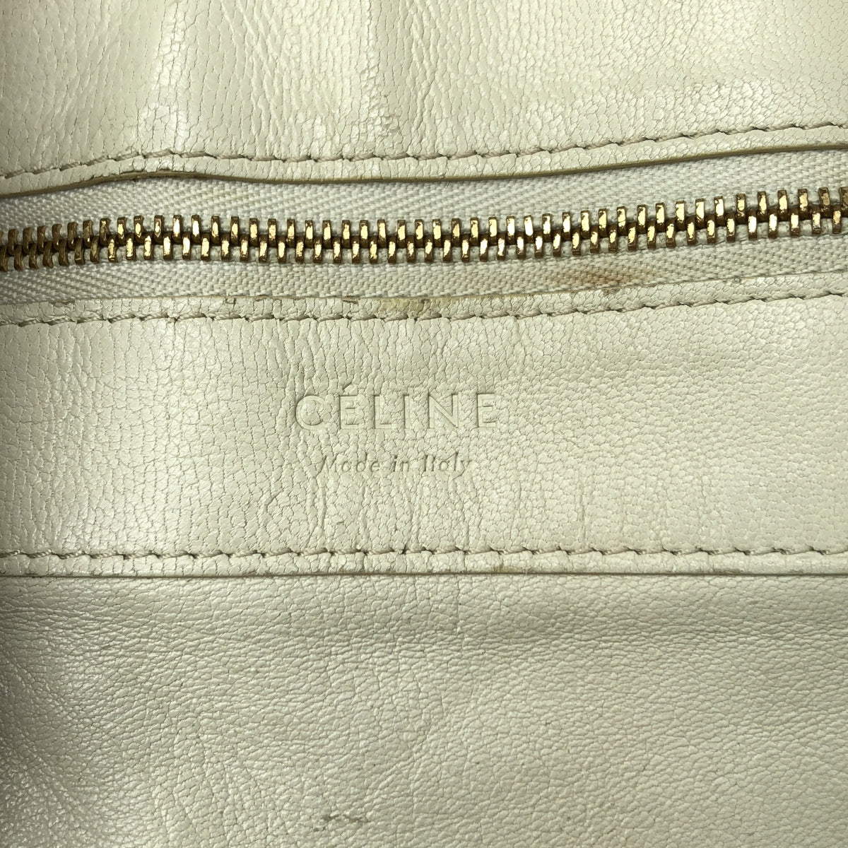 CELINE / セリーヌ | フィービー期 レザー バイカラー ホリゾンタルカバ トートバッグ |