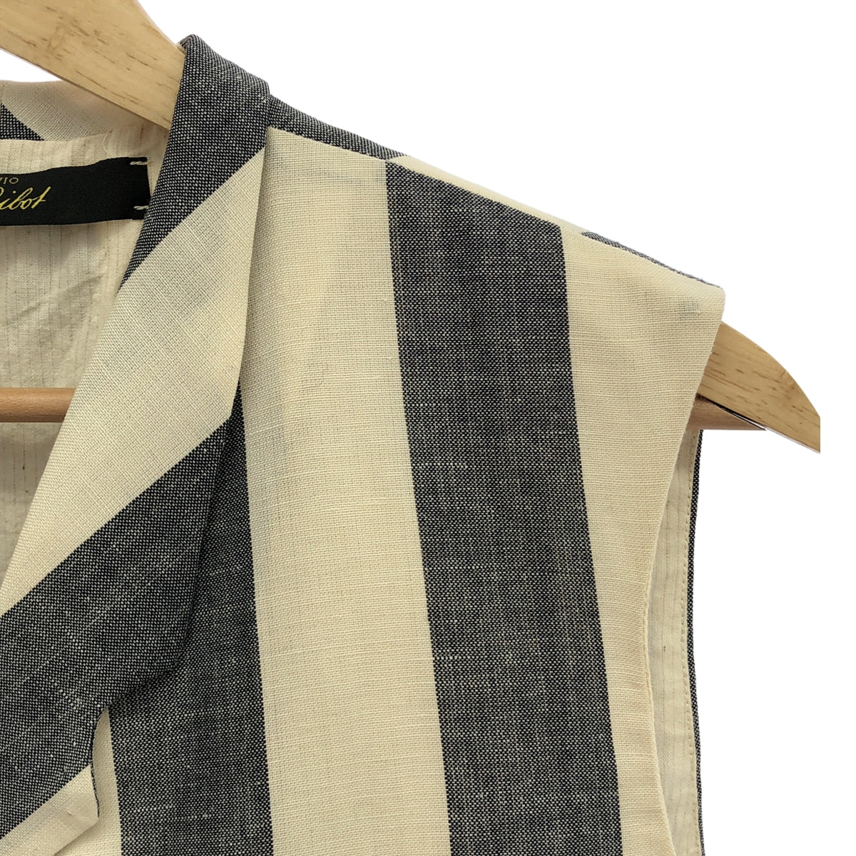 ARCHIVIO J.M.Ribot / アルキビオジェイエムリボット | GL07/FXS / stripe gilet / ストライプ ジレ ベスト / 総裏地 | 48 |