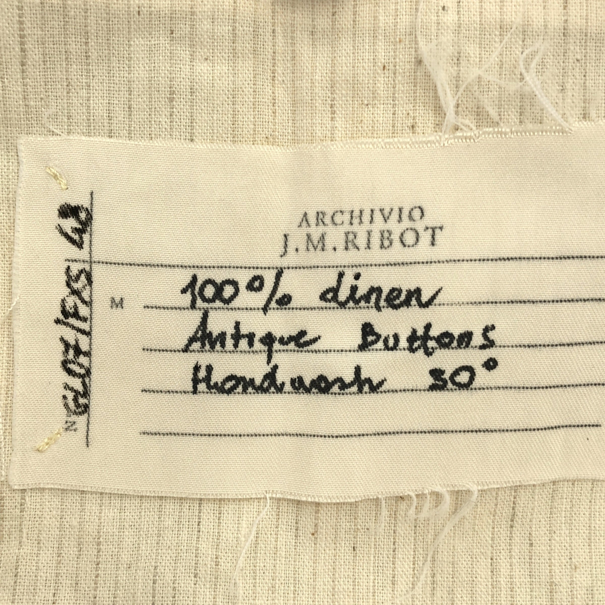 ARCHIVIO J.M.Ribot / アルキビオジェイエムリボット | GL07/FXS / stripe gilet / ストライプ ジレ ベスト / 総裏地 | 48 |