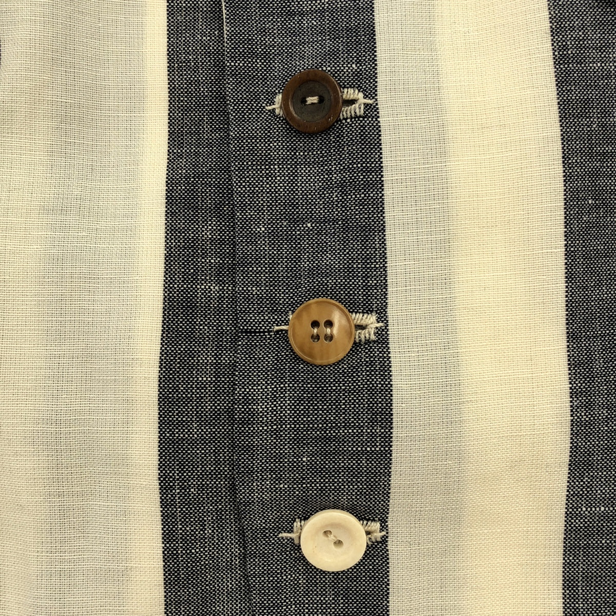 ARCHIVIO J.M.Ribot / アルキビオジェイエムリボット | GL07/FXS / stripe gilet / ストライプ ジレ ベスト / 総裏地 | 48 |