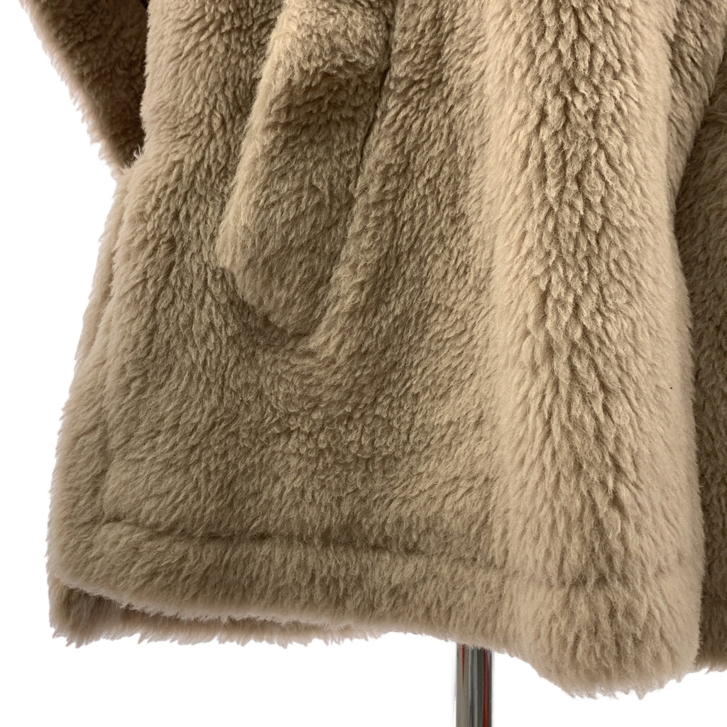 【成色極佳】Max Mara | 白牌 | 羊駝毛泰迪熊斗篷外套 | 米色 | 女款
