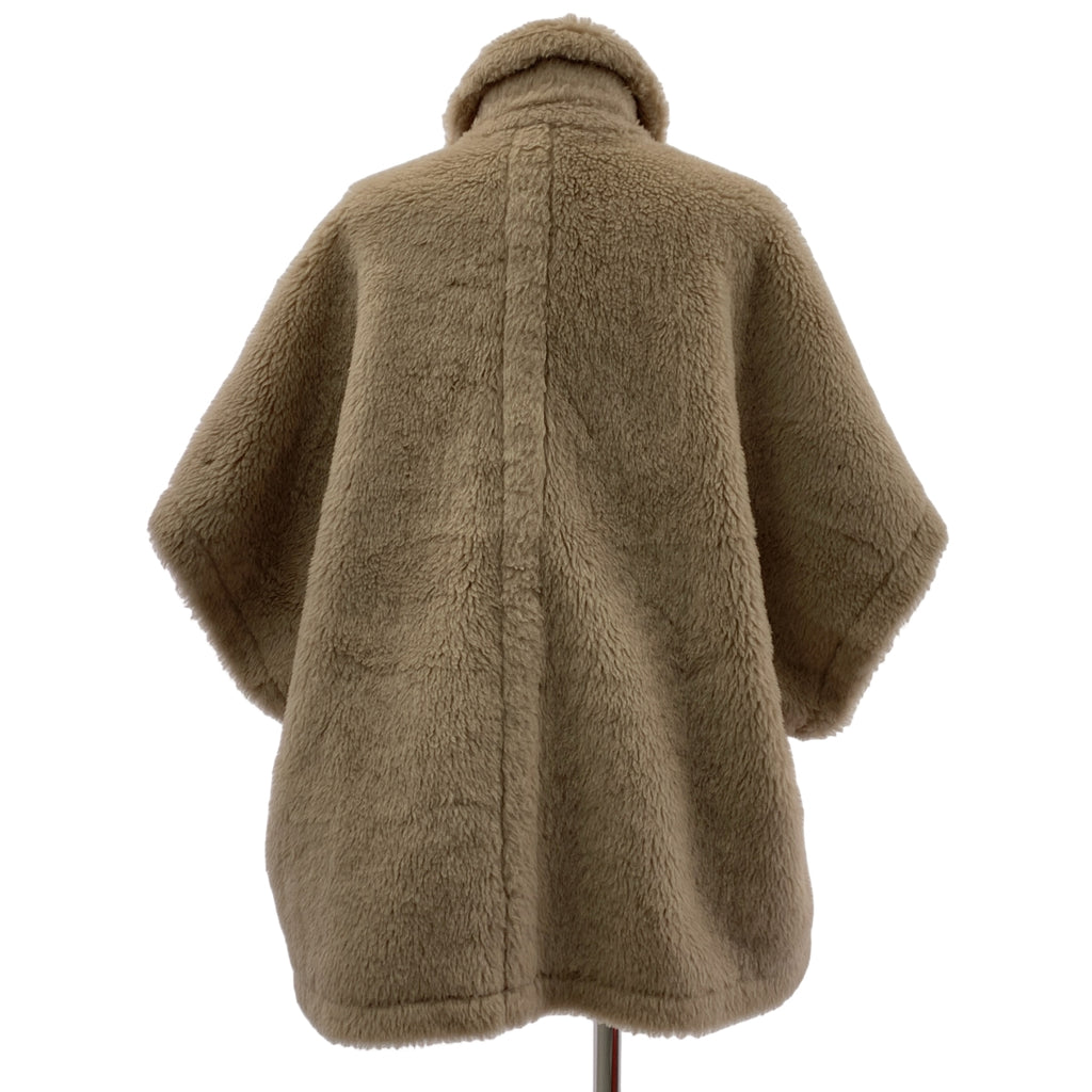 【成色極佳】Max Mara | 白牌 | 羊駝毛泰迪熊斗篷外套 | 米色 | 女款