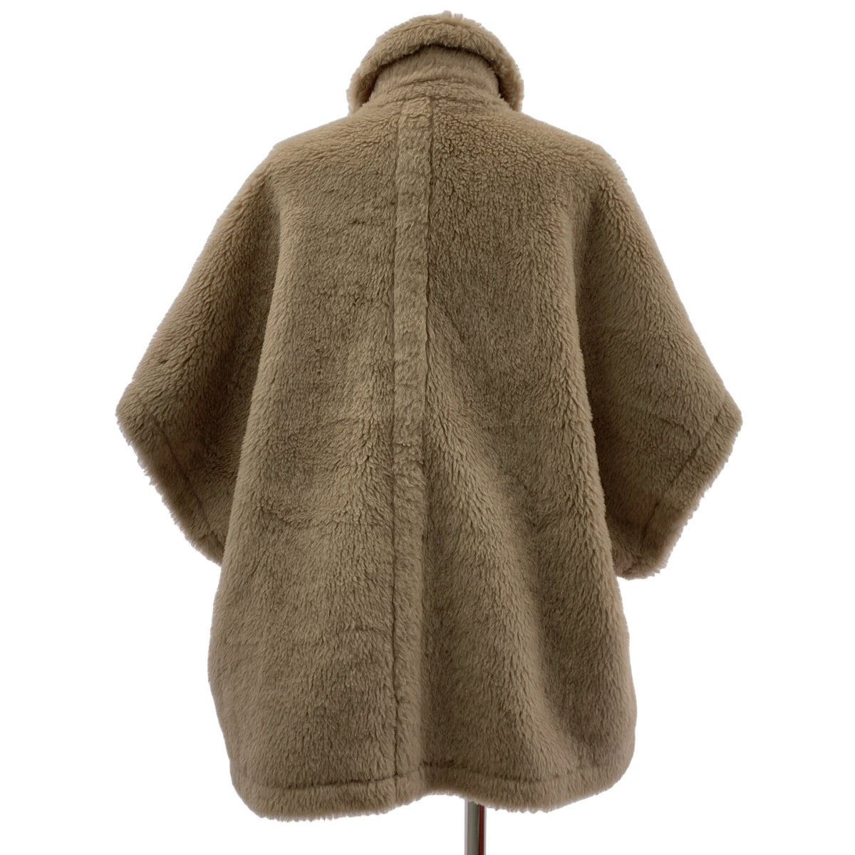 【成色極佳】Max Mara | 白牌 | 羊駝毛泰迪熊斗篷外套 | 米色 | 女款