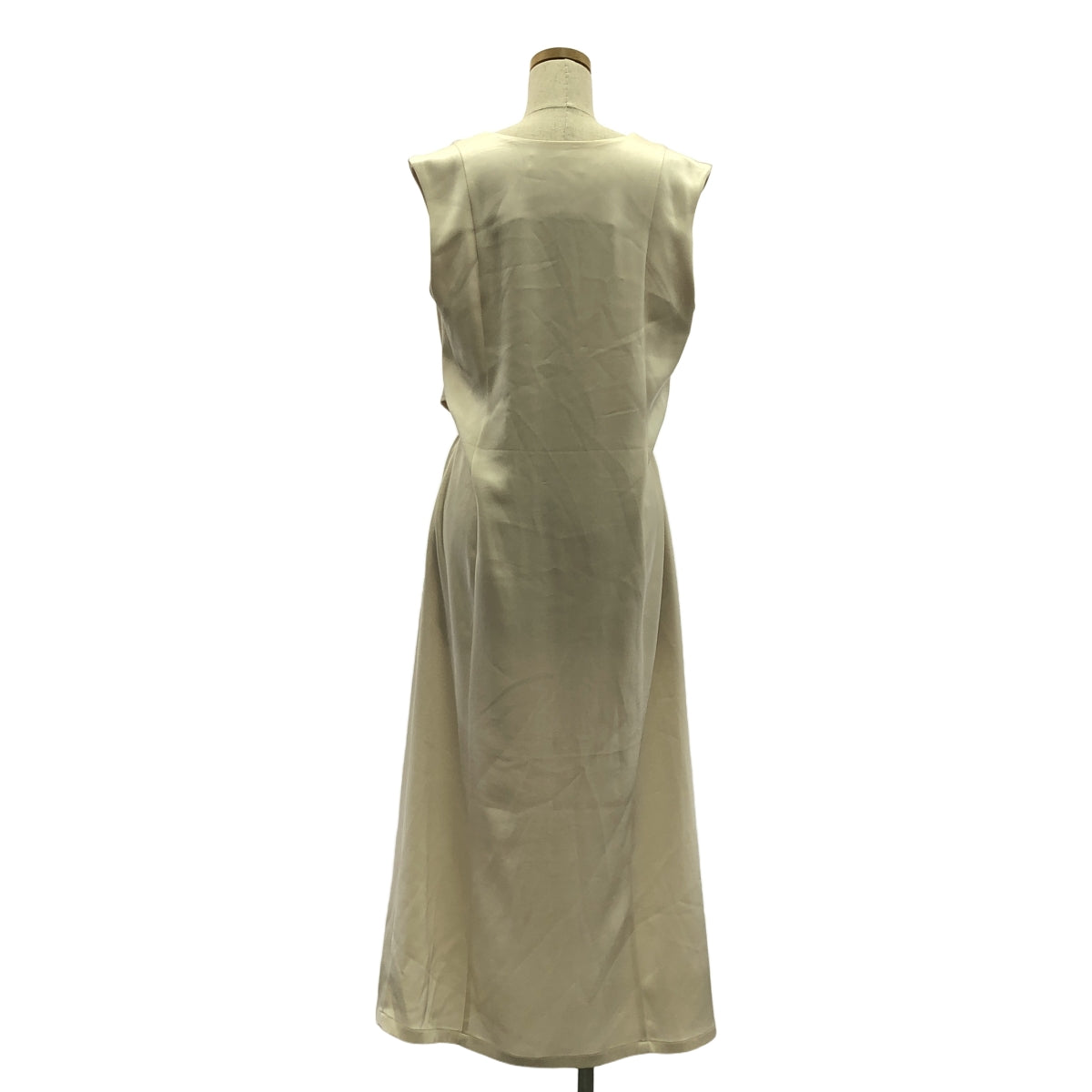 KISHIDAMIKI / キシダミキ | V neck no sleeve dress ノースリーブ ドレス ワンピース | F | アイボリー | レディース