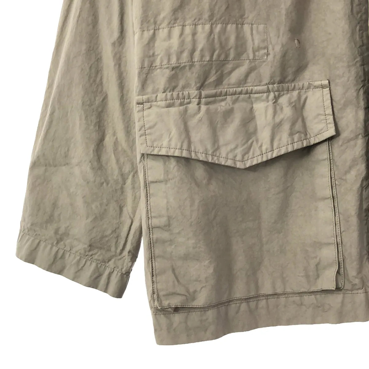 HTS / HTS | HARROW TOWN STORES 棉質斜紋大衣 | 46 |米色 |女性的