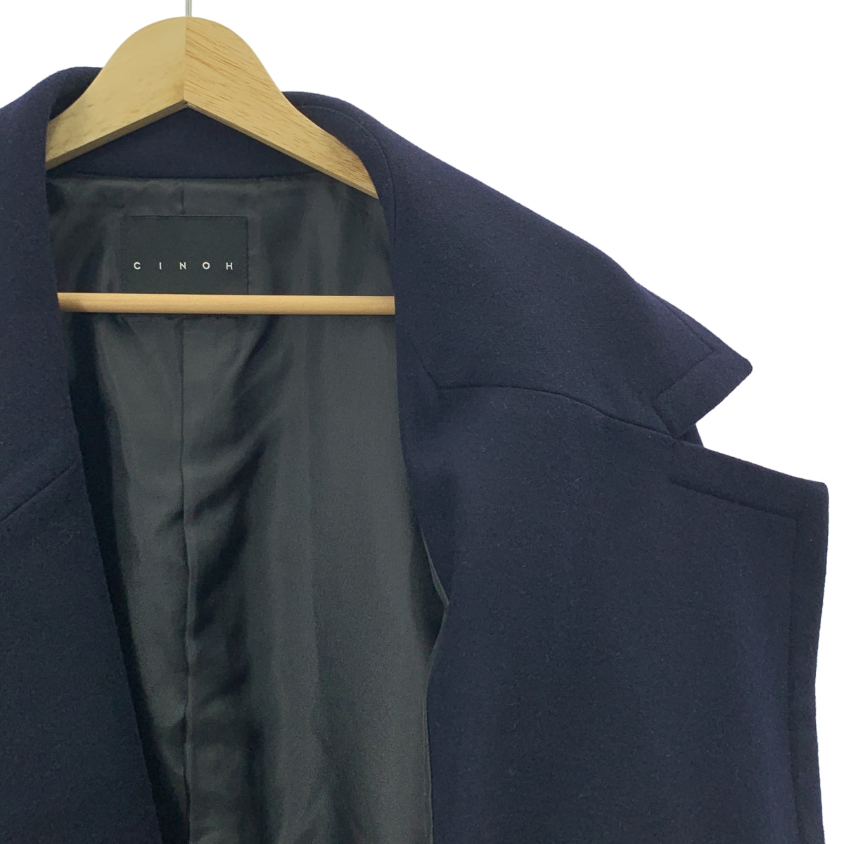 CINOH / 치노 | 2023AW | BONDING MELTON HALF COAT 울 본딩 멜튼 더블 하프 코트 | 46 | 남성