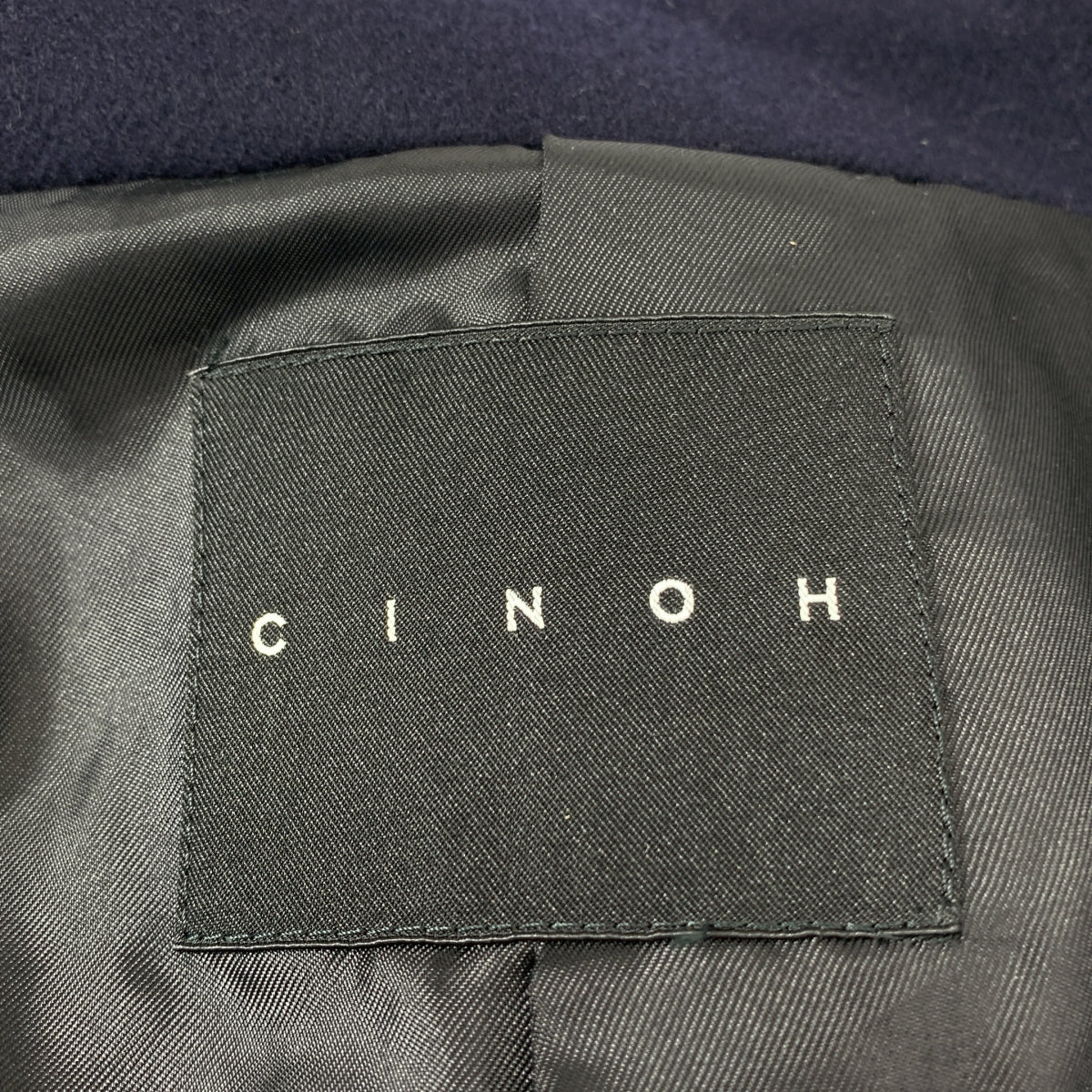 CINOH / 치노 | 2023AW | BONDING MELTON HALF COAT 울 본딩 멜튼 더블 하프 코트 | 46 | 남성