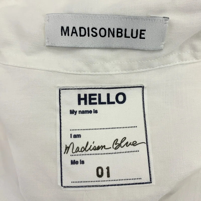 MADISON BLUE / 마디슨 블루 | MADAME SHIRT RAMIE 리넨 셔츠 | 01 | 여성