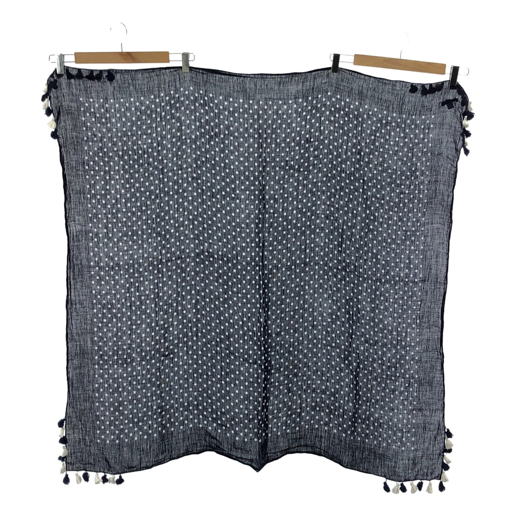 COMME des GARÇONS | 經編針織布料滿身圓點流蘇大圍巾 |