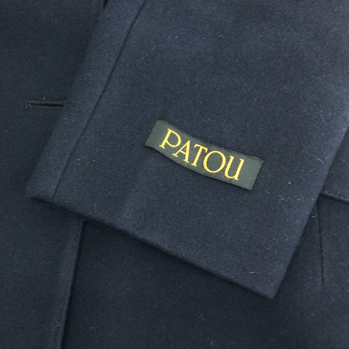PATOU / パトゥ | ダブルブレスト ウール＆カシミア ジャケット / 総裏地 | 36 | ネイビー | レディース
