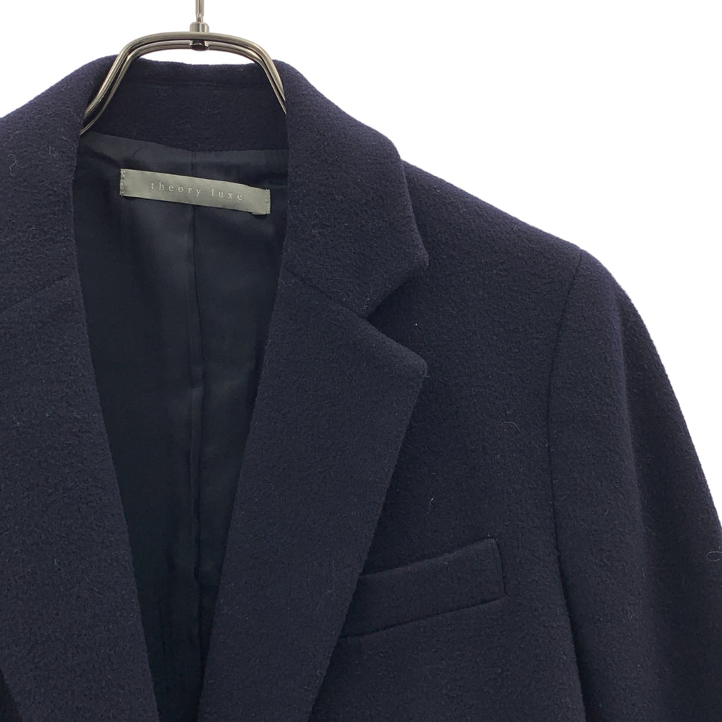 theory luxe / セオリーリュクス | CORRIE SEEK WOOL ウール ロング チェスターコート | 38 | レディース