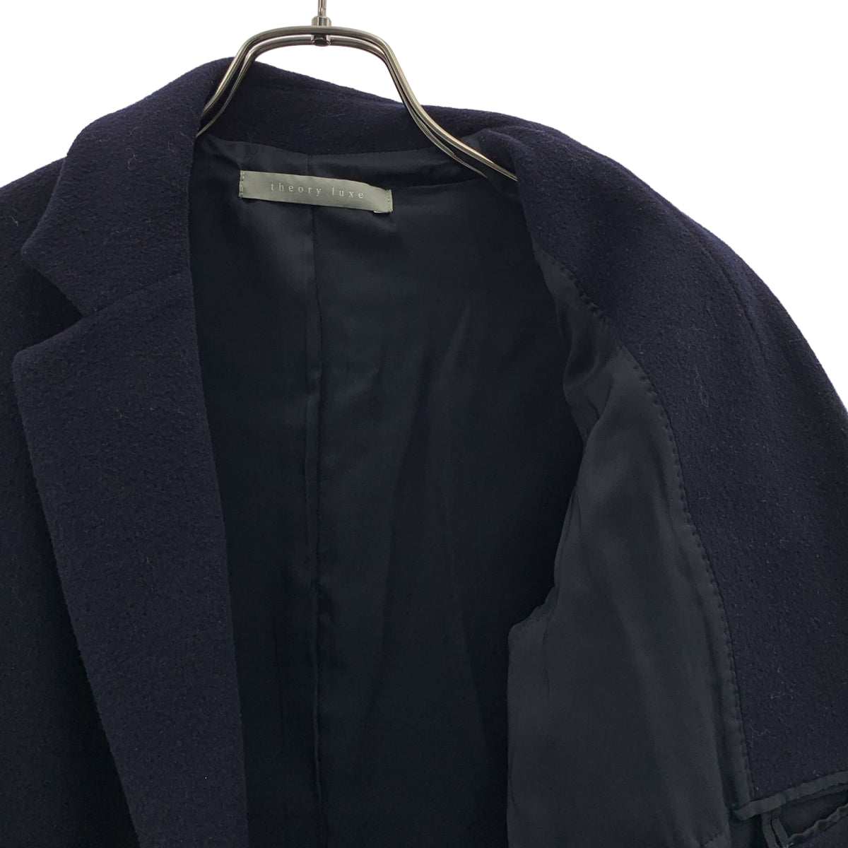 theory luxe / セオリーリュクス | CORRIE SEEK WOOL ウール ロング チェスターコート | 38 | レディース