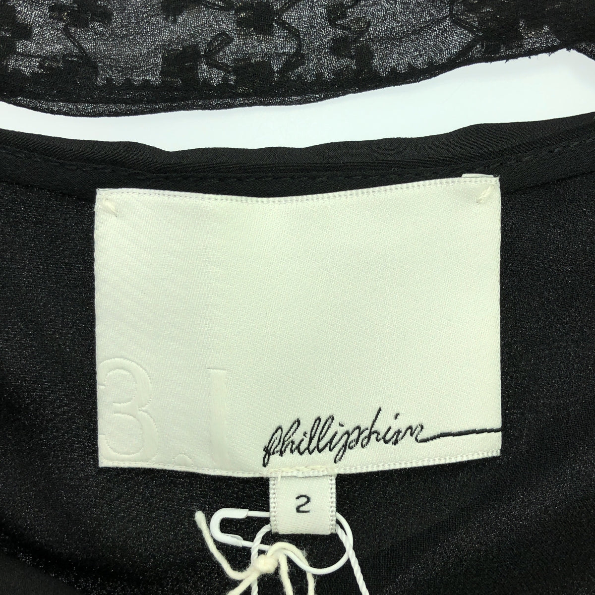 [狀況良好] 3.1 Phillip Lim |絲綢寶石袖連身裙 | 2 |黑色 |女性的