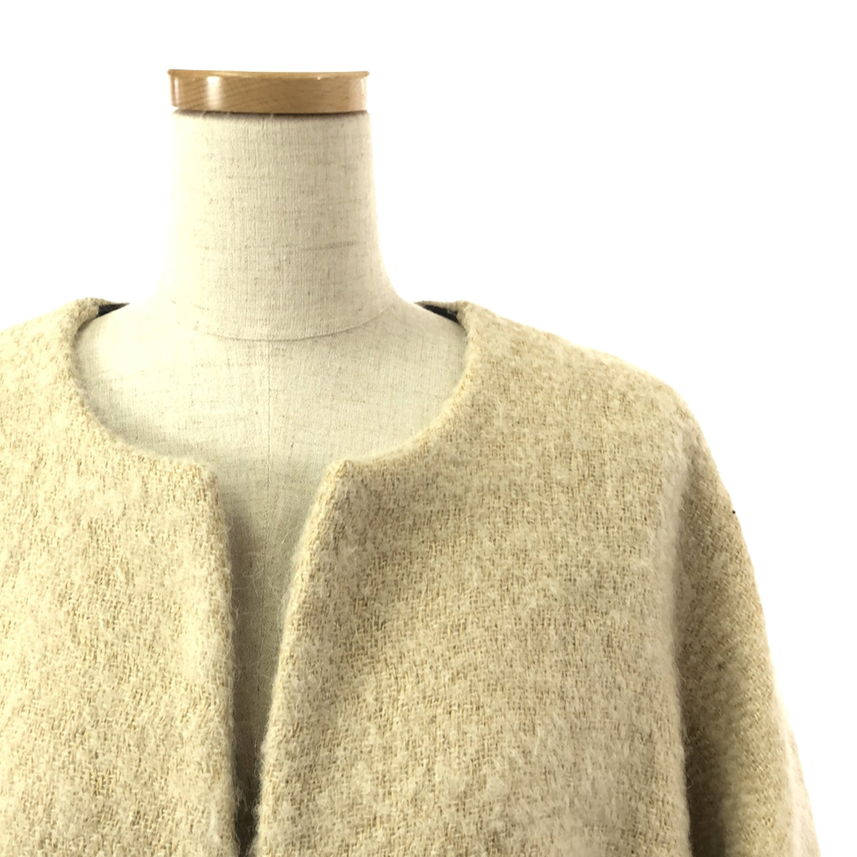 32PARADIS / Trant de Paradis | No-collar long coat | M | Beige | Women's