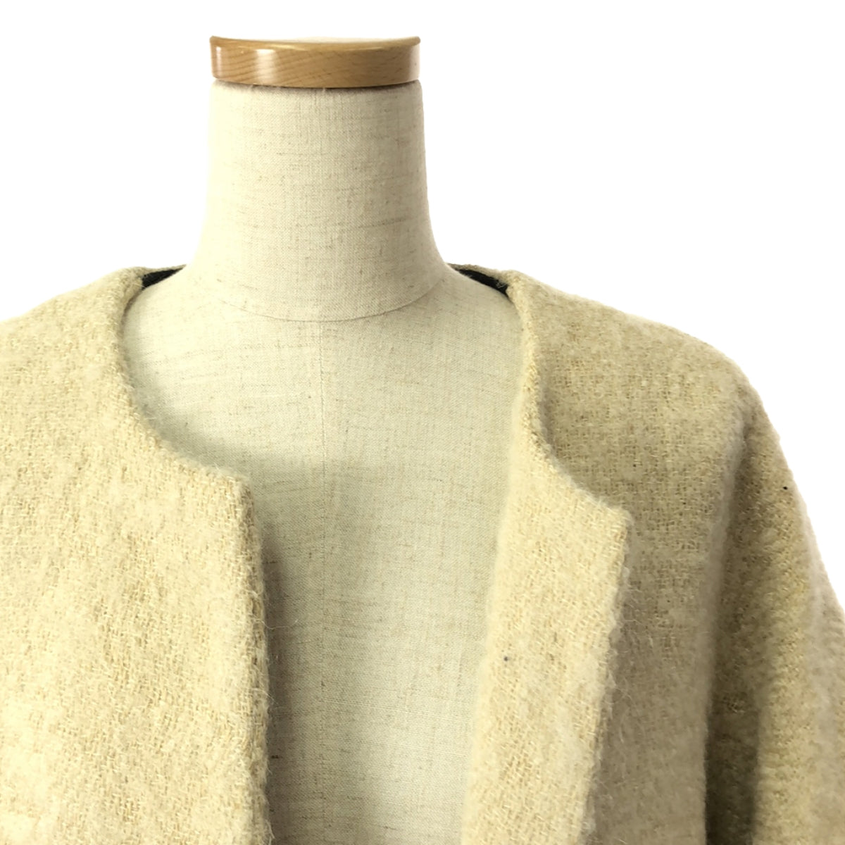 32PARADIS / Trant de Paradis | No-collar long coat | M | Beige | Women's