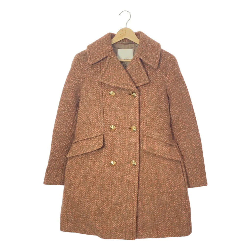 3.1 Phillip Lim / スリーワンフィリップリム | バックベルト ウールコート | 2 | オレンジ | レディース