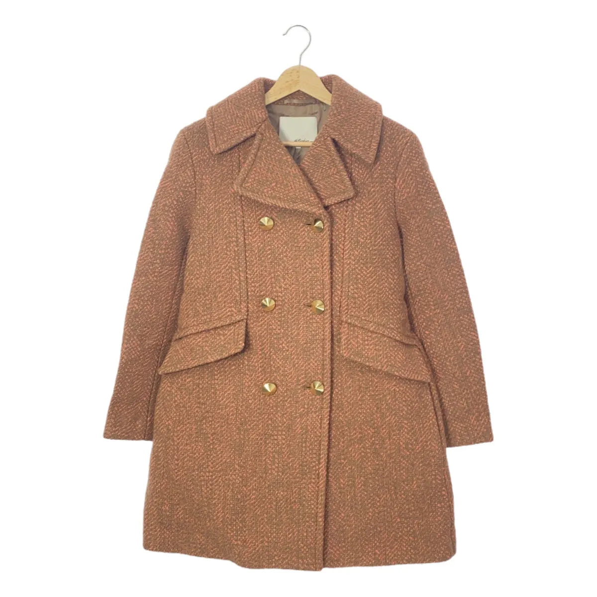 3.1 Phillip Lim / スリーワンフィリップリム | バックベルト ウールコート | 2 | オレンジ | レディース