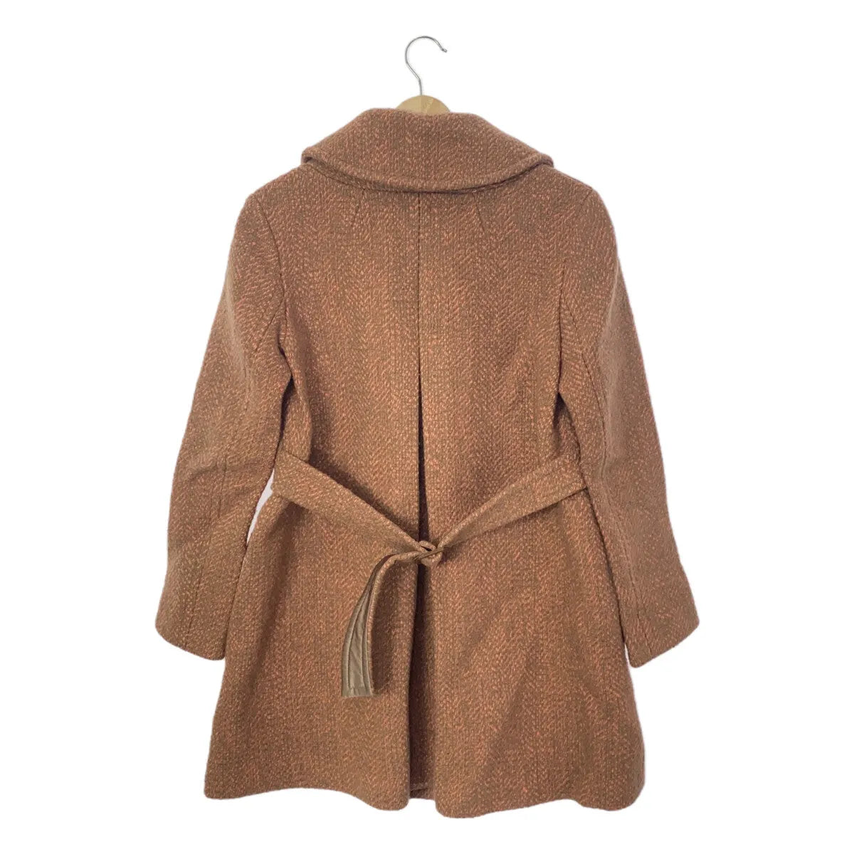 3.1 Phillip Lim / スリーワンフィリップリム | バックベルト ウールコート | 2 | オレンジ | レディース