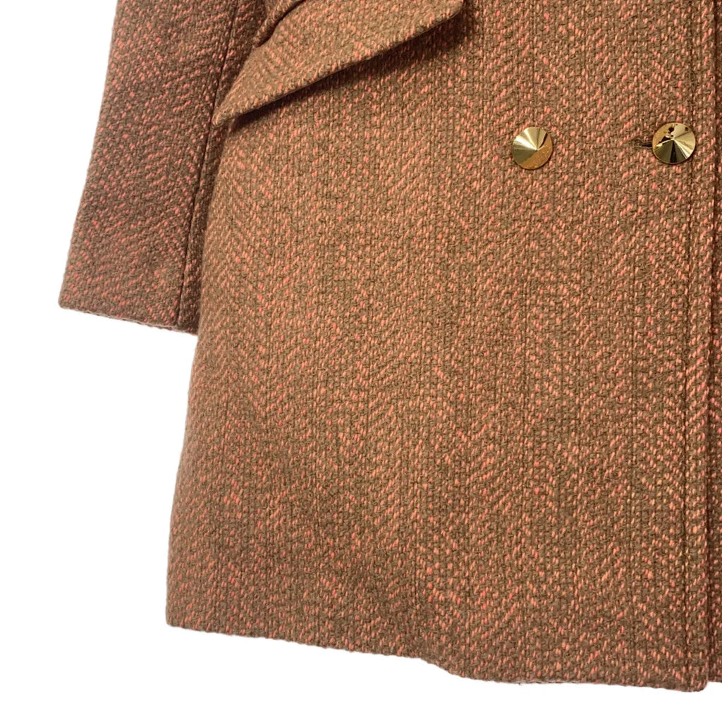 3.1 Phillip Lim / スリーワンフィリップリム | バックベルト ウールコート | 2 | オレンジ | レディース