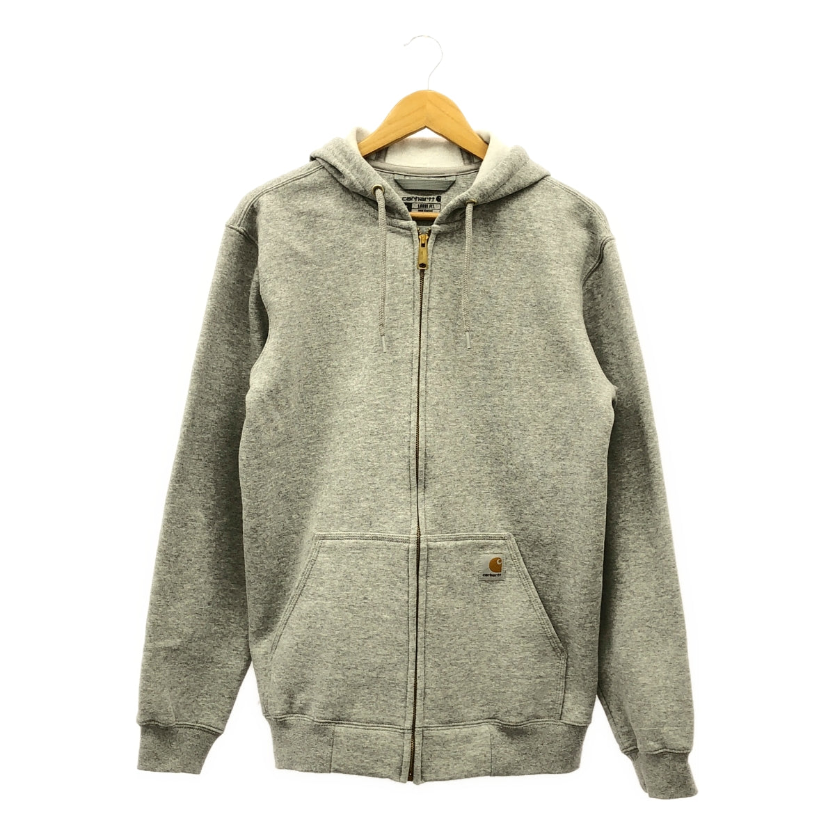 【미품】 carhartt / 카 하트 | LOOSE FIT MIDWEIGHT FULL ZIP HOODIE 루즈 피트 미드 웨이트 풀 Zip 파커 | S | 그레이 |