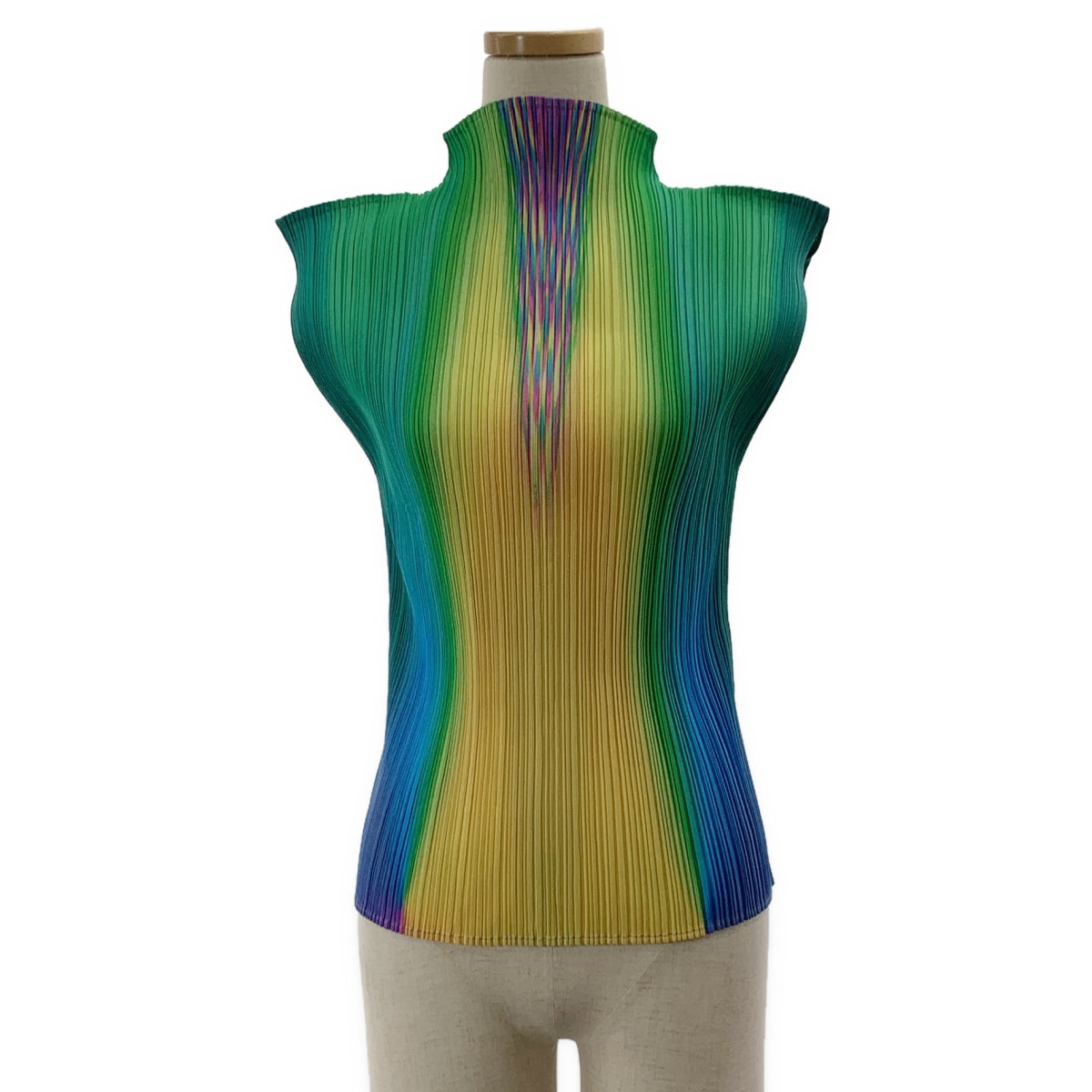 PLEATS PLEASE ISSEY MIYAKE / 플리츠 프리즈 이세이 미야케 | 그라데이션 플리츠 민소매 컷소우 | 3 |