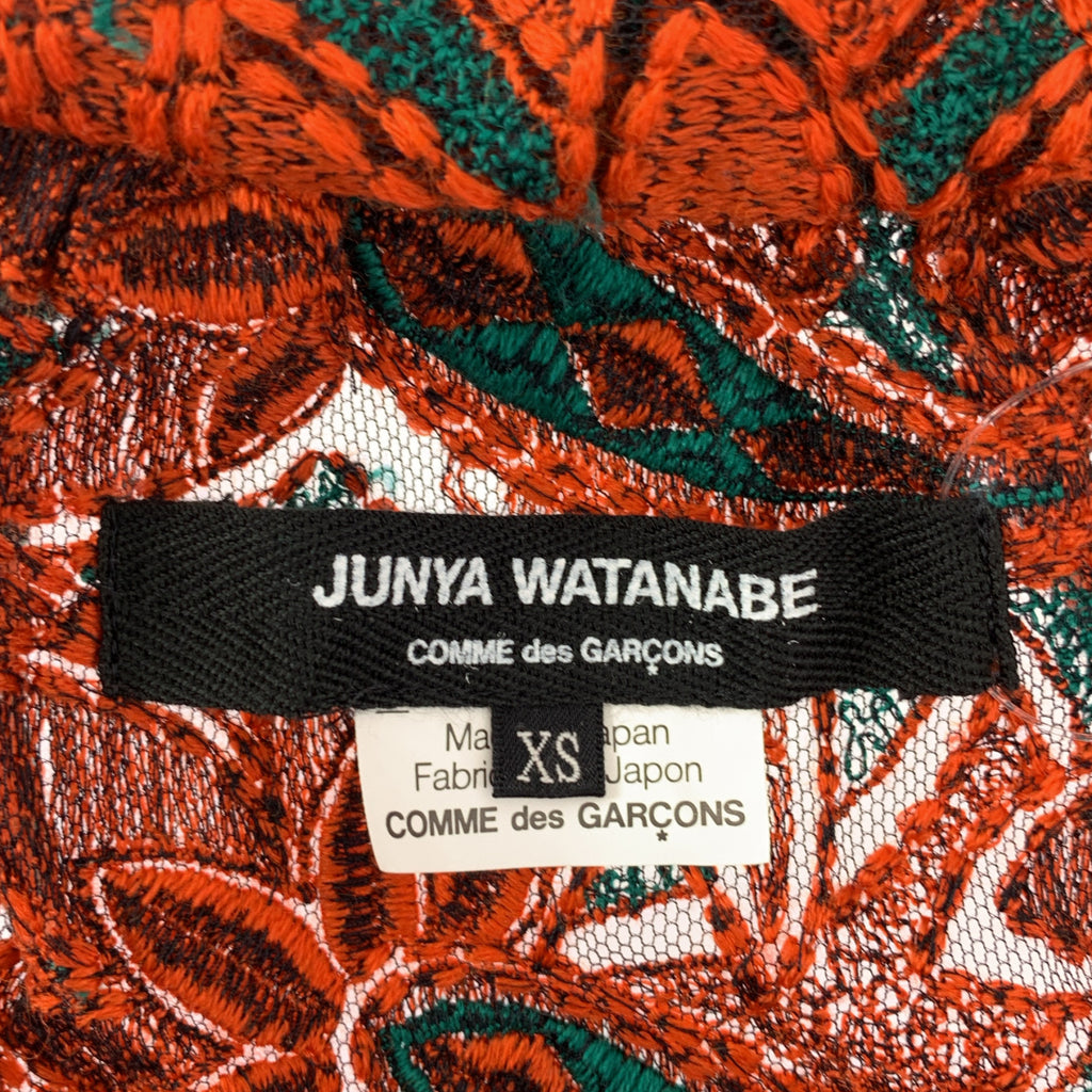 JUNYA WATANABE COMME des GARCONS / ジュンヤワタナベ | 2012SS | フラワーレース アシンメトリーワンピース | XS | レディース
