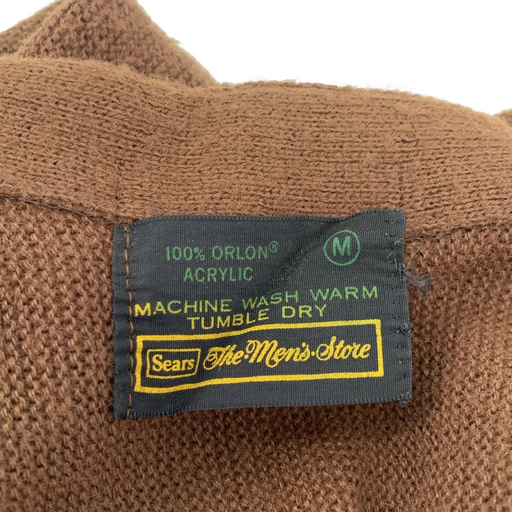 復古/復古服裝 | 西爾斯百貨/20世紀70年代腈綸開衫 | M碼 | 男士