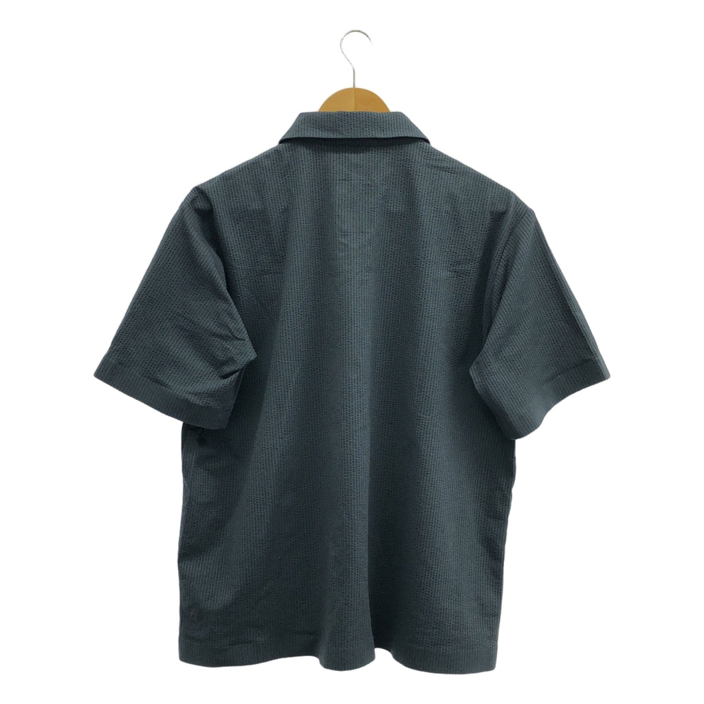 迪桑特 |泡泡紗半拉鍊襯衫 | S |海軍 |男士