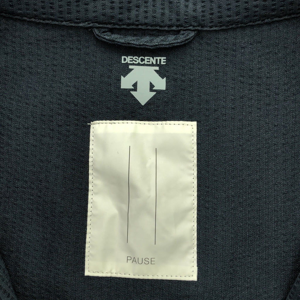 迪桑特 |泡泡紗半拉鍊襯衫 | S |海軍 |男士