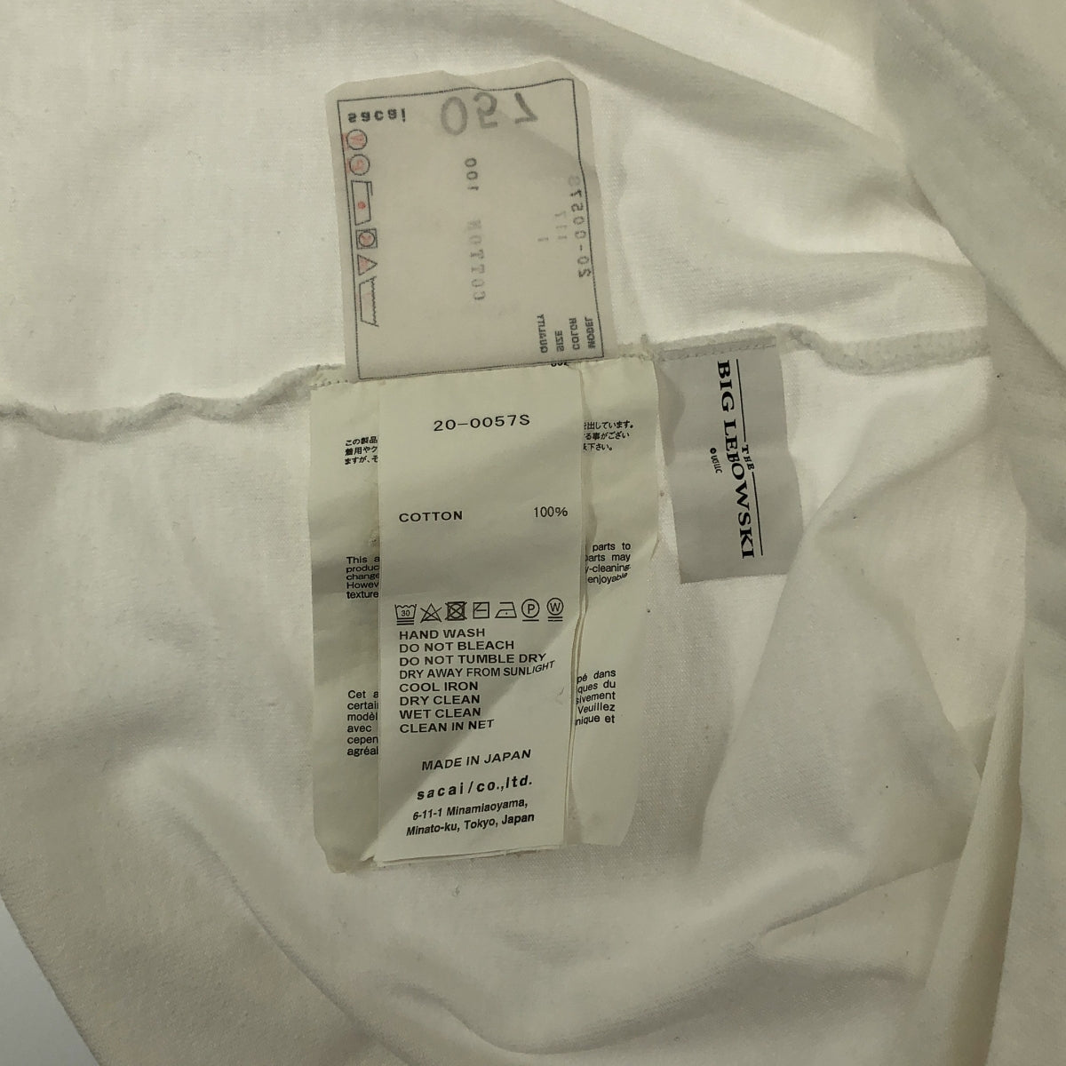 sacai | 2020 春夏 | 《謀殺綠腳趾》/雙面印花T卹 | 1 碼 | 白色 | 男款