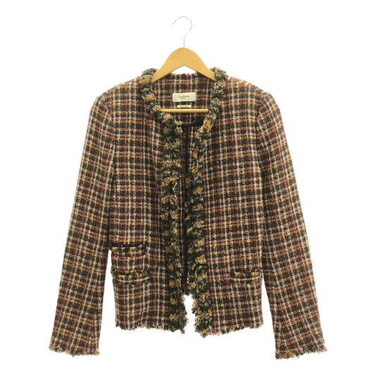 ISABEL MARANT ETOILE | Tweed collarless jacket | 34 | Women's