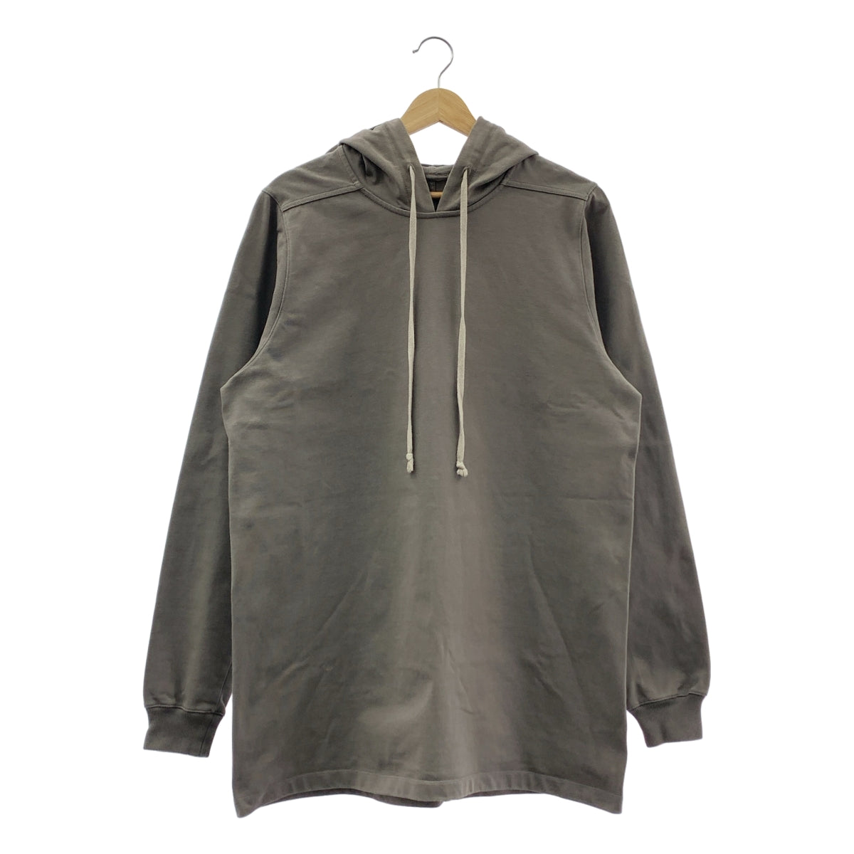 【美品】  Rick Owens / リックオウエンス | 2021SS | PHLEGETHON Classic Hoodie クラシック コットン パーカー | XS | グレー | メンズ