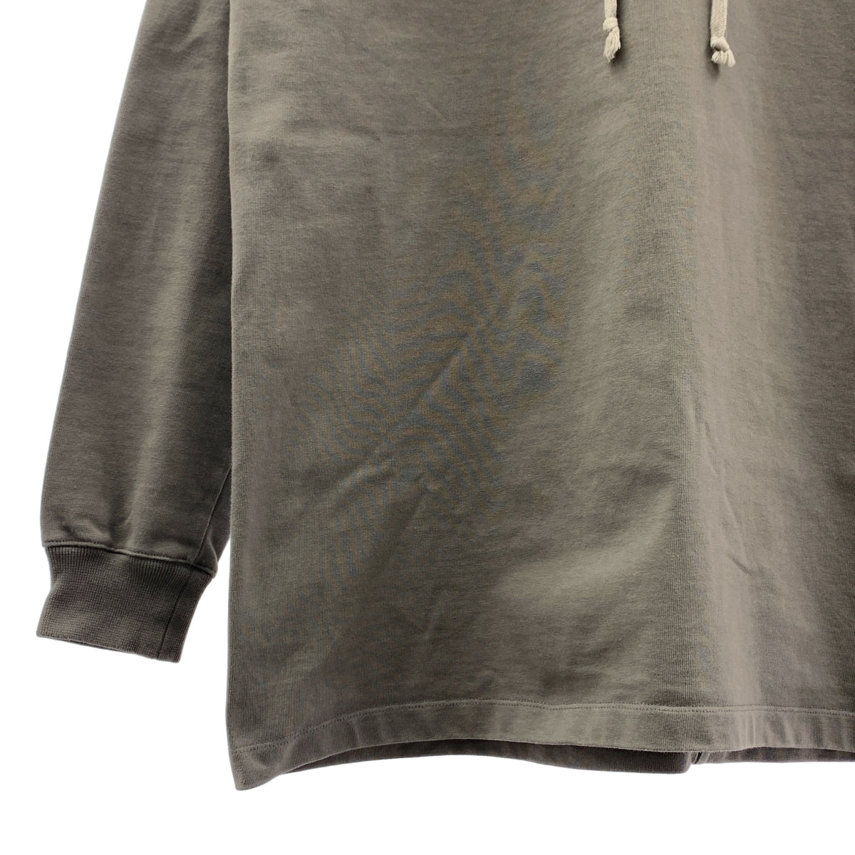【美品】  Rick Owens / リックオウエンス | 2021SS | PHLEGETHON Classic Hoodie クラシック コットン パーカー | XS | グレー | メンズ