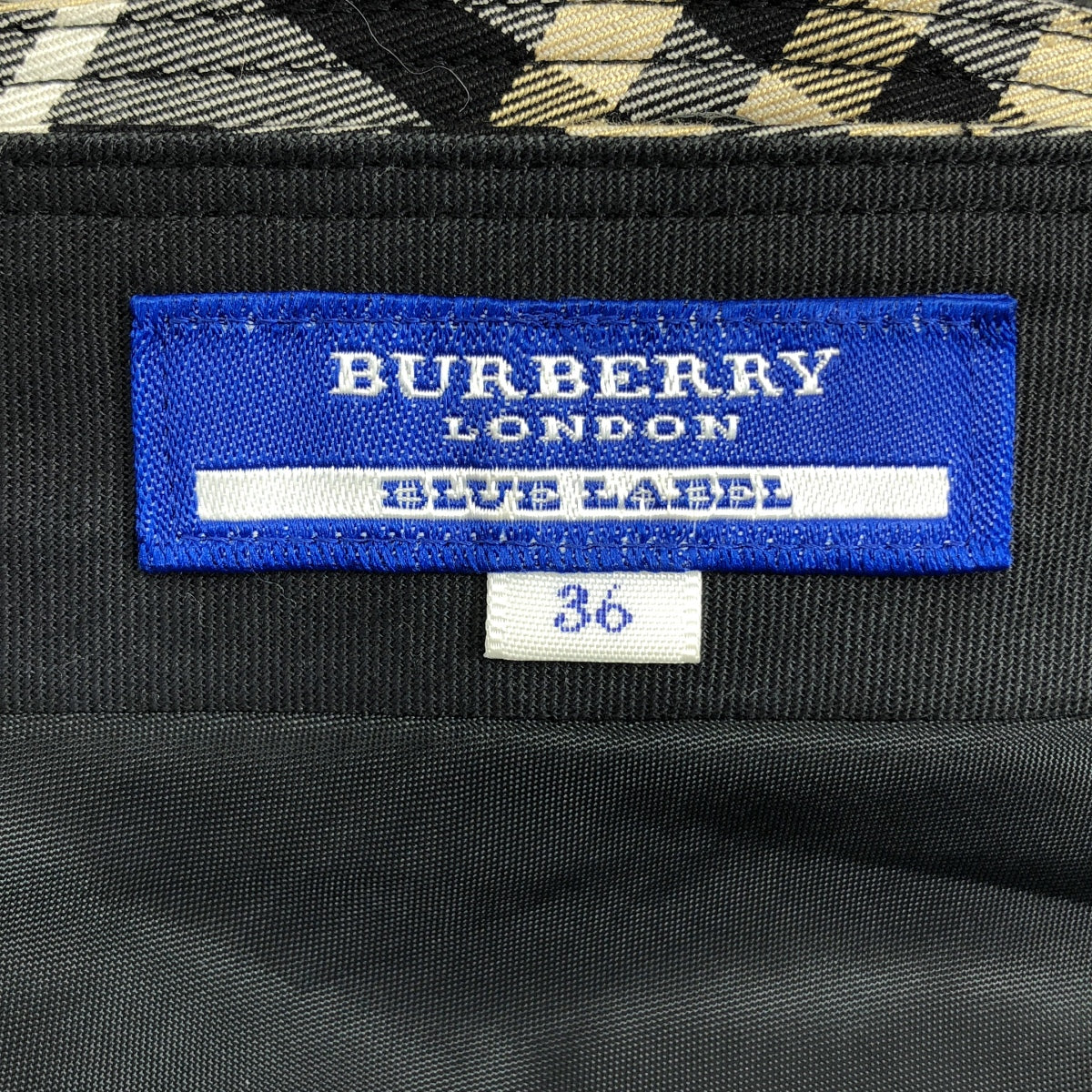 BURBERRY BLUE LABEL | 格紋繫帶半身裙 | 尺寸 36 |