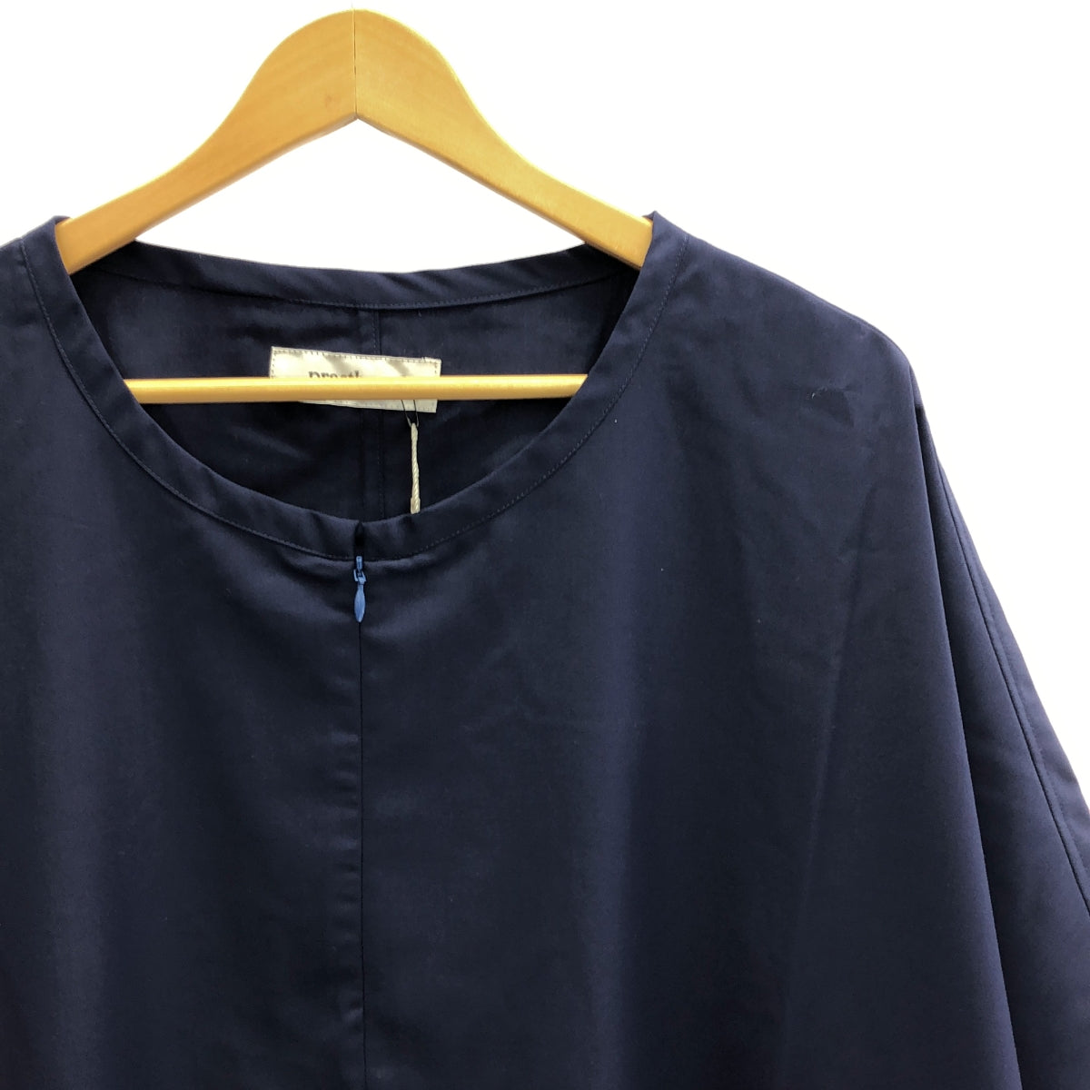 [New] prasthana / Prasthana | Slick shirt short sleeve shirt | L | Navy | Men's