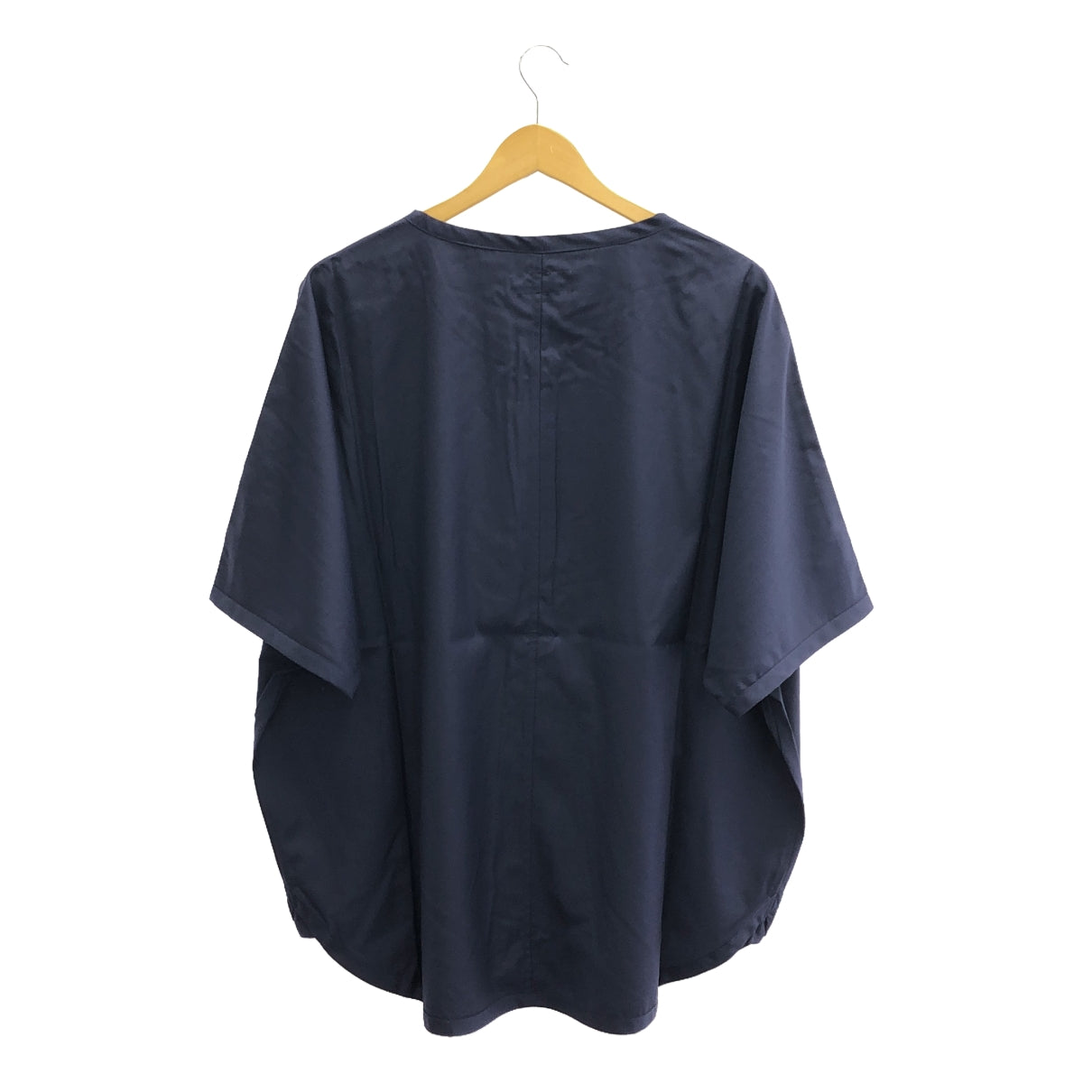 [New] prasthana / Prasthana | Slick shirt short sleeve shirt | L | Navy | Men's