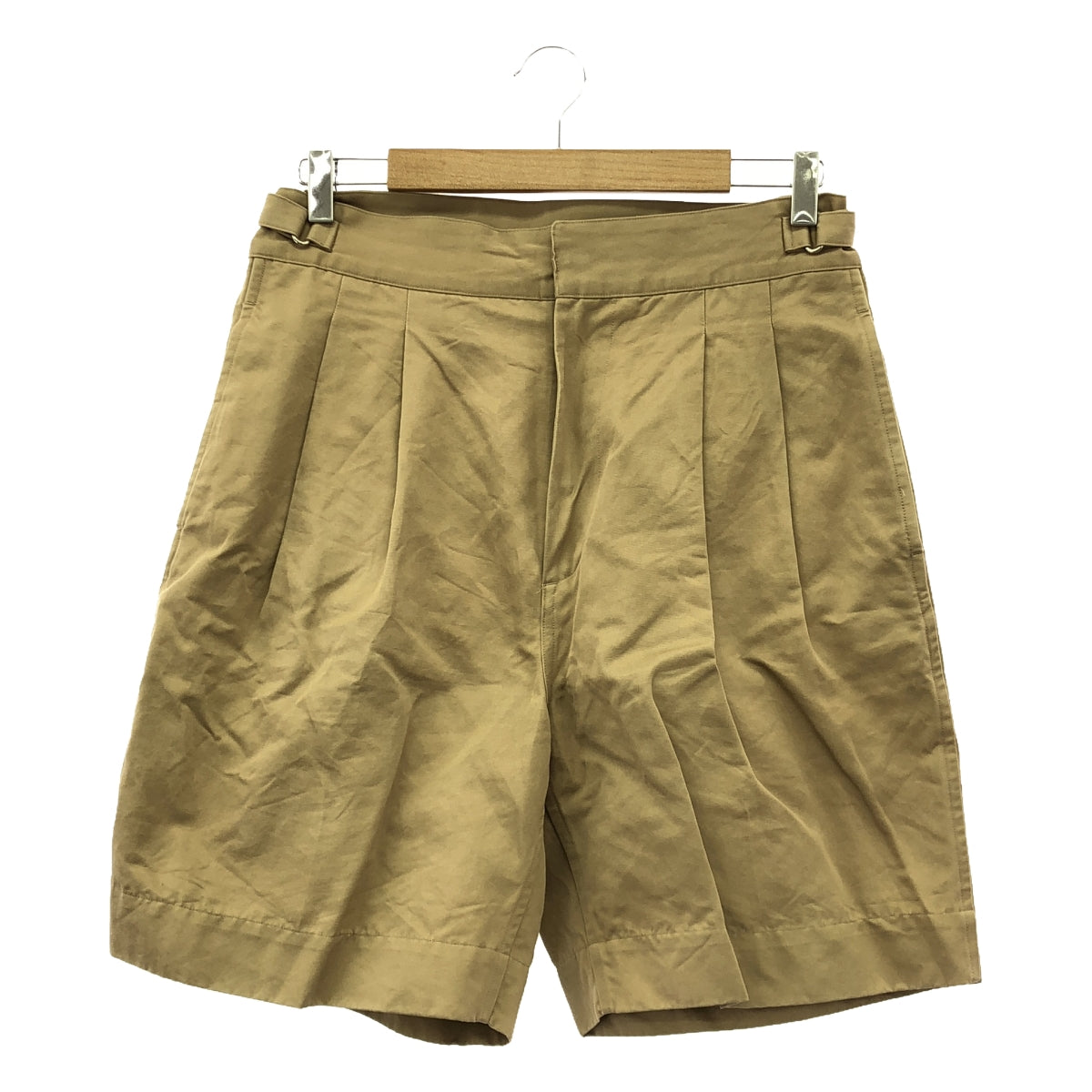 JOHN SMEDLEY / John Smedley | Cotton Ramie Gurkha Shorts | 2 | Beige | Men's