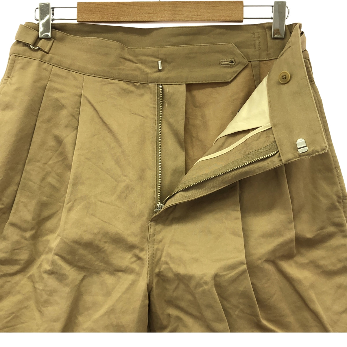 JOHN SMEDLEY / John Smedley | Cotton Ramie Gurkha Shorts | 2 | Beige | Men's