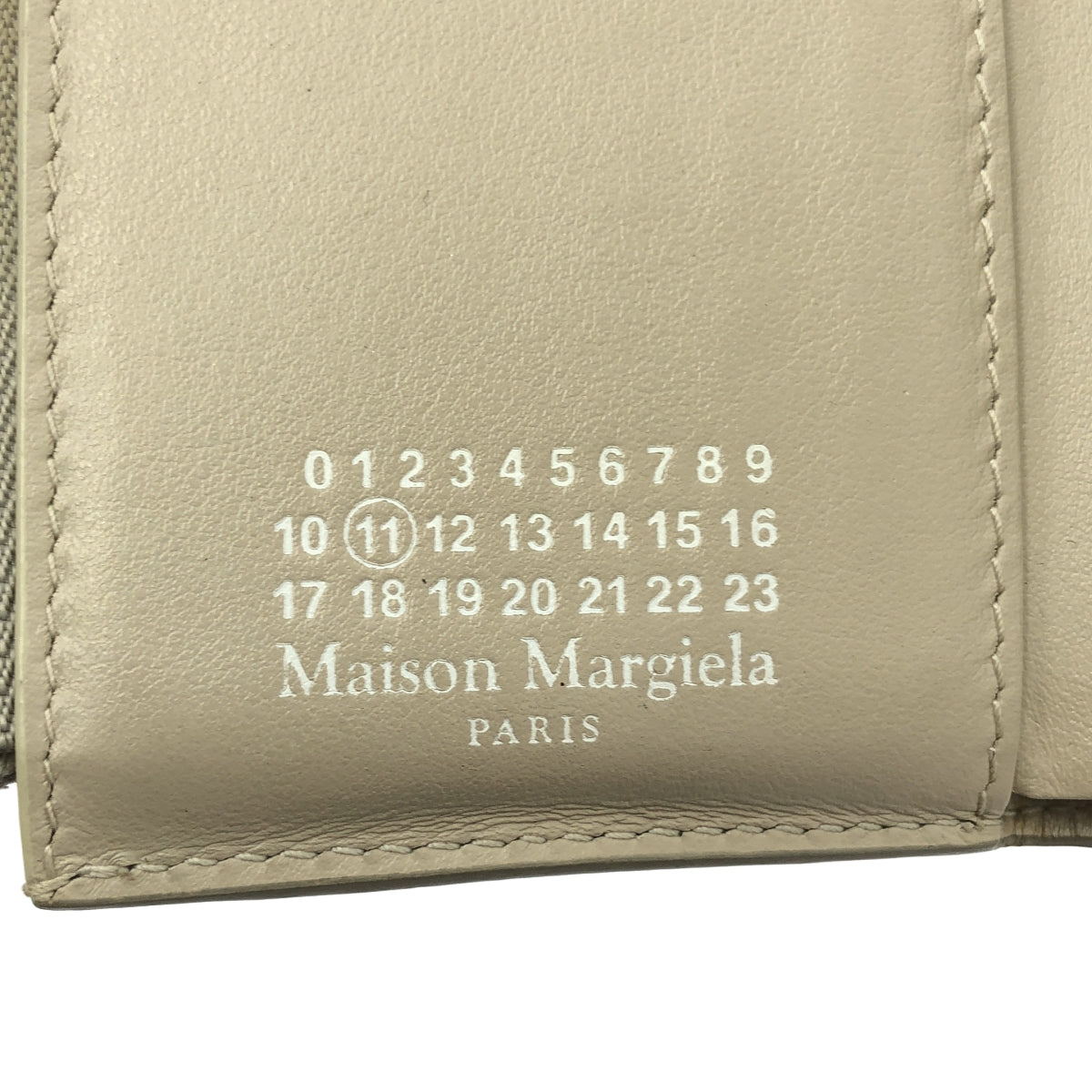 Maison Margiela / メゾンマルジェラ | 三つ折り レザー エンベロープ ウォレット |