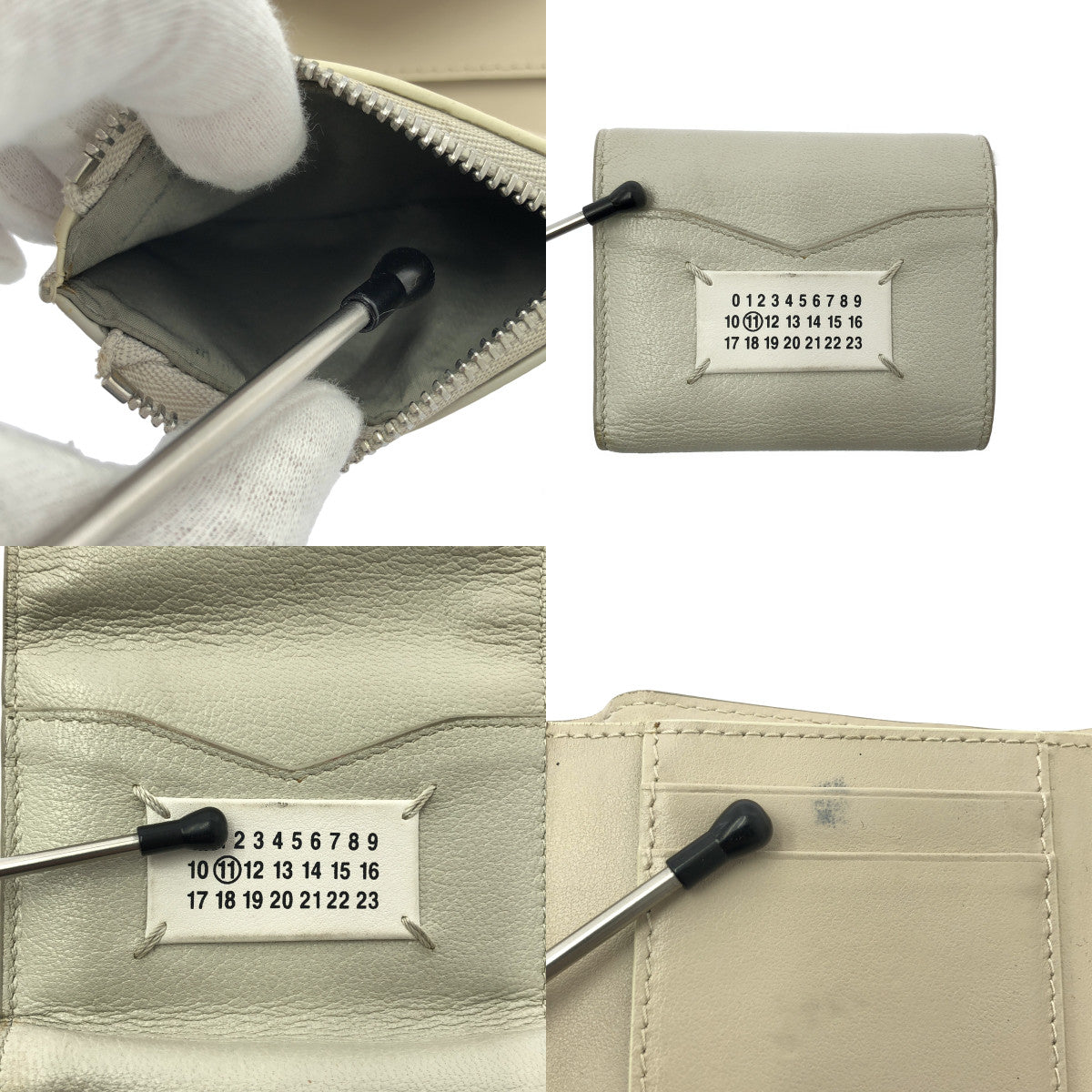 Maison Margiela / メゾンマルジェラ | 三つ折り レザー エンベロープ ウォレット |