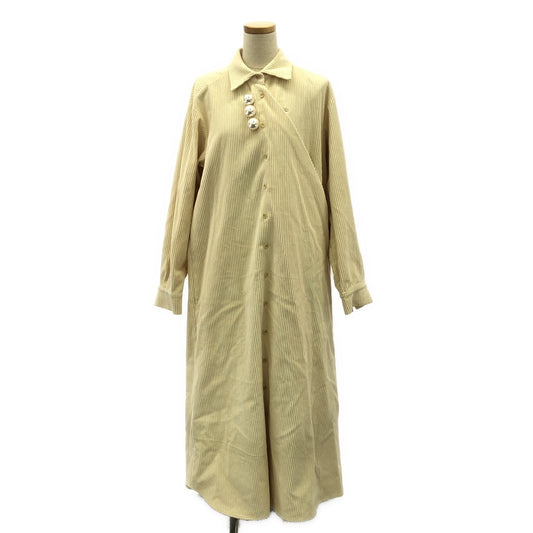 KIMHEKIM | Corduroy Pearl Long Dress | 34 | Ivory | Women's