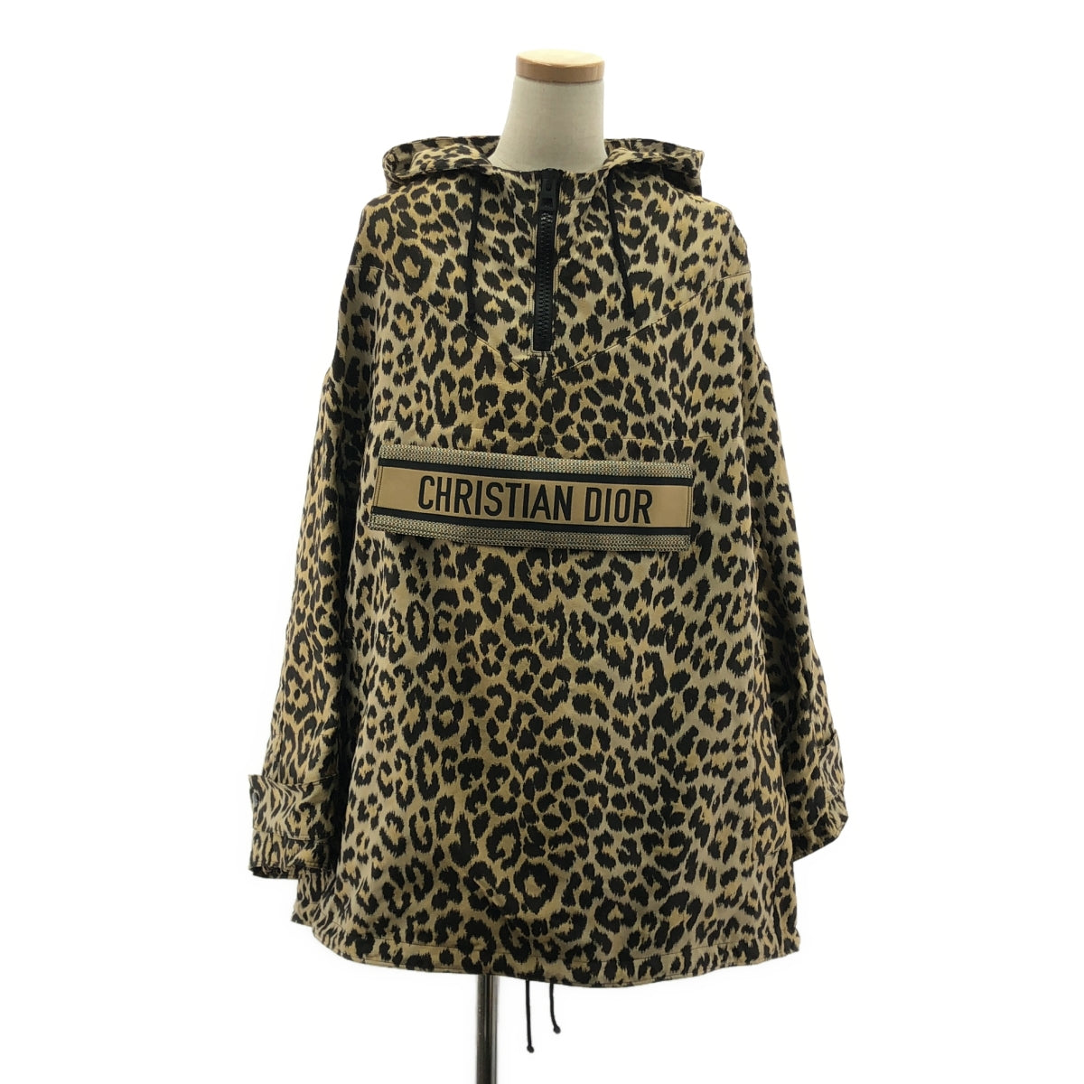 Christian Dior / クリスチャンディオール | 2021AW | レオパード ジャカード アノラック ジャケット BEE刺しゅう ユニセックス パーカー | S | レディース