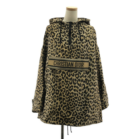 Christian Dior / クリスチャンディオール | 2021AW | レオパード ジャカード アノラック ジャケット BEE刺しゅう ユニセックス パーカー | S | レディース