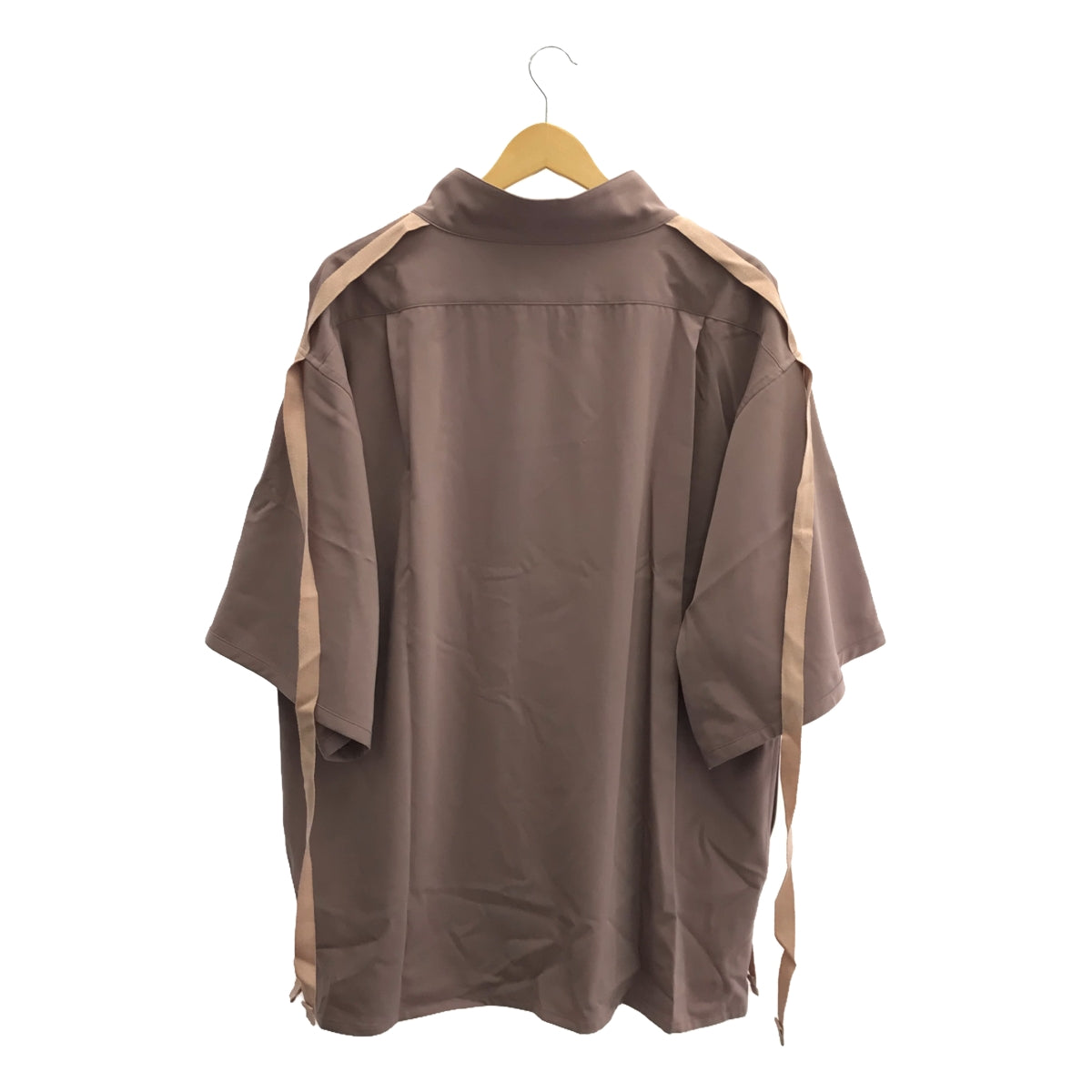 【신품】 prasthana / 프라스타나 | stand neck bigsleeve S / S shirt 반소매 셔츠 | M | 퍼플 | 남성