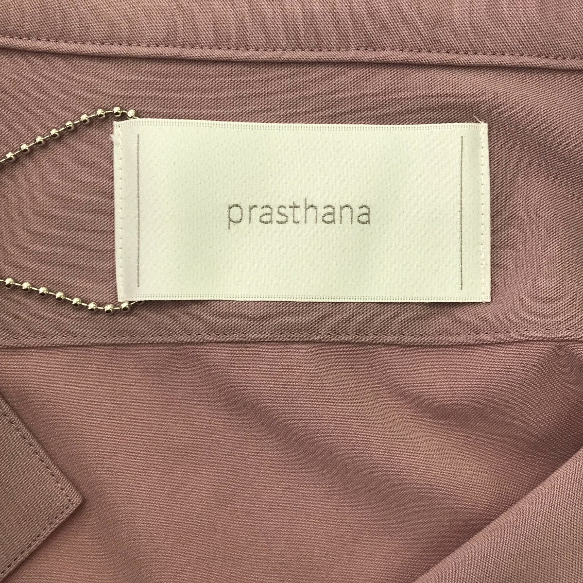 [新] prasthana / Prasthana |立領大袖 S/S 襯衫 | M |紫色 |男士