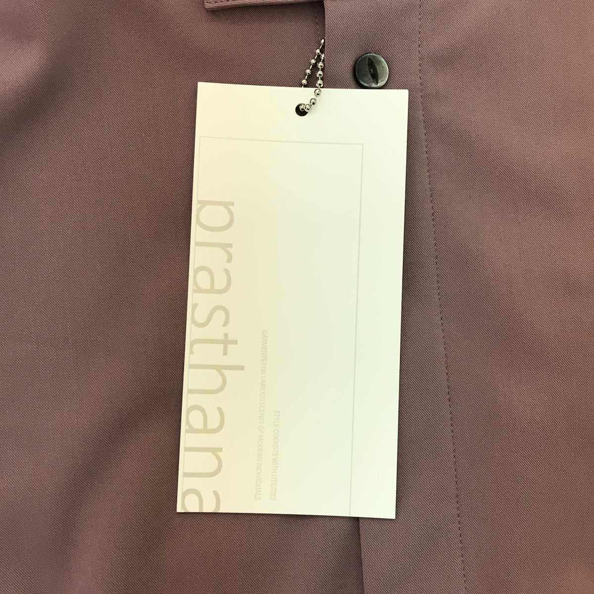 [新] prasthana / Prasthana |立領大袖 S/S 襯衫 | M |紫色 |男士