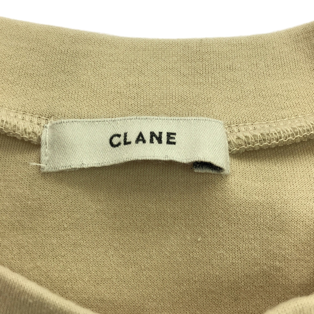 CLANE / 크라네 | CARD BOARD BACK FRILL TOPS 탑스 | 1 | 베이지 | 여성