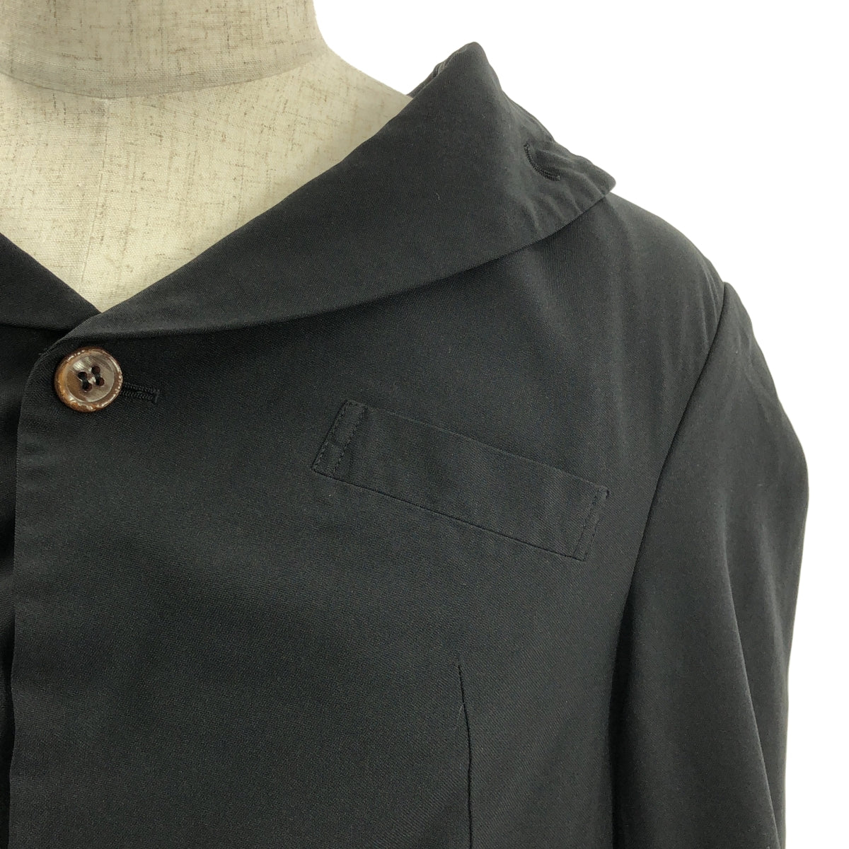 COMME des GARÇONS HOMME PLUS | 2020 春夏 | 聚酯整理、變形單排扣長外套/外套 | M 碼 | 男款
