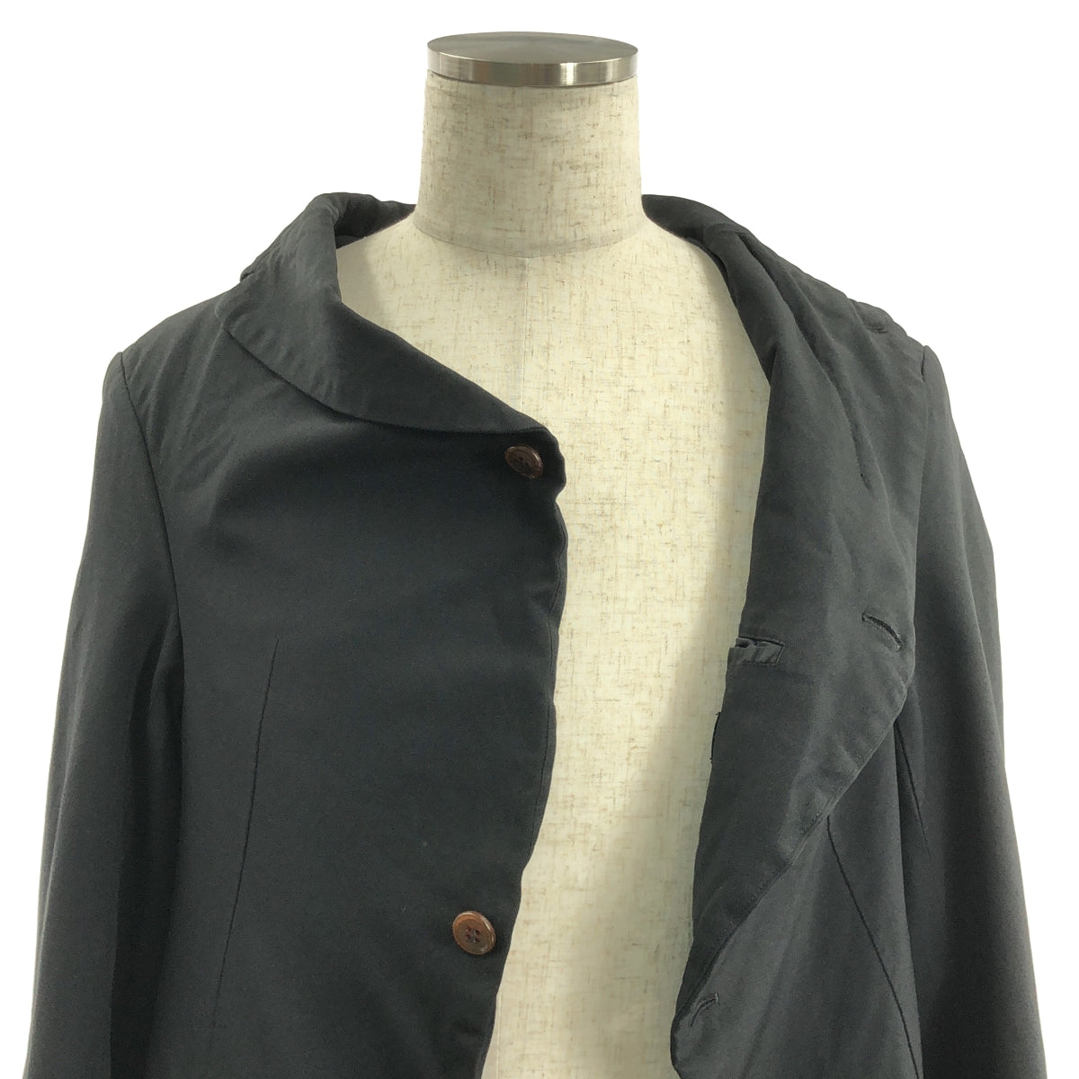 COMME des GARÇONS HOMME PLUS | 2020 春夏 | 聚酯整理、變形單排扣長外套/外套 | M 碼 | 男款