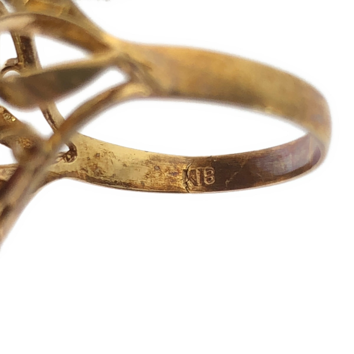 JEWELRY / 보석 | 가닛 K18 옐로우 골드 링 |